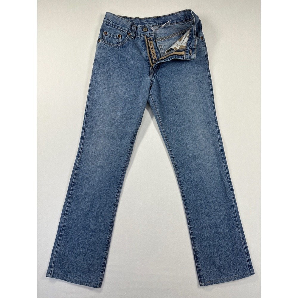 Vintage Y2K Lucky Brand Jeans Sz 4 27 Blue Straight Leg Lightweight Made in USA